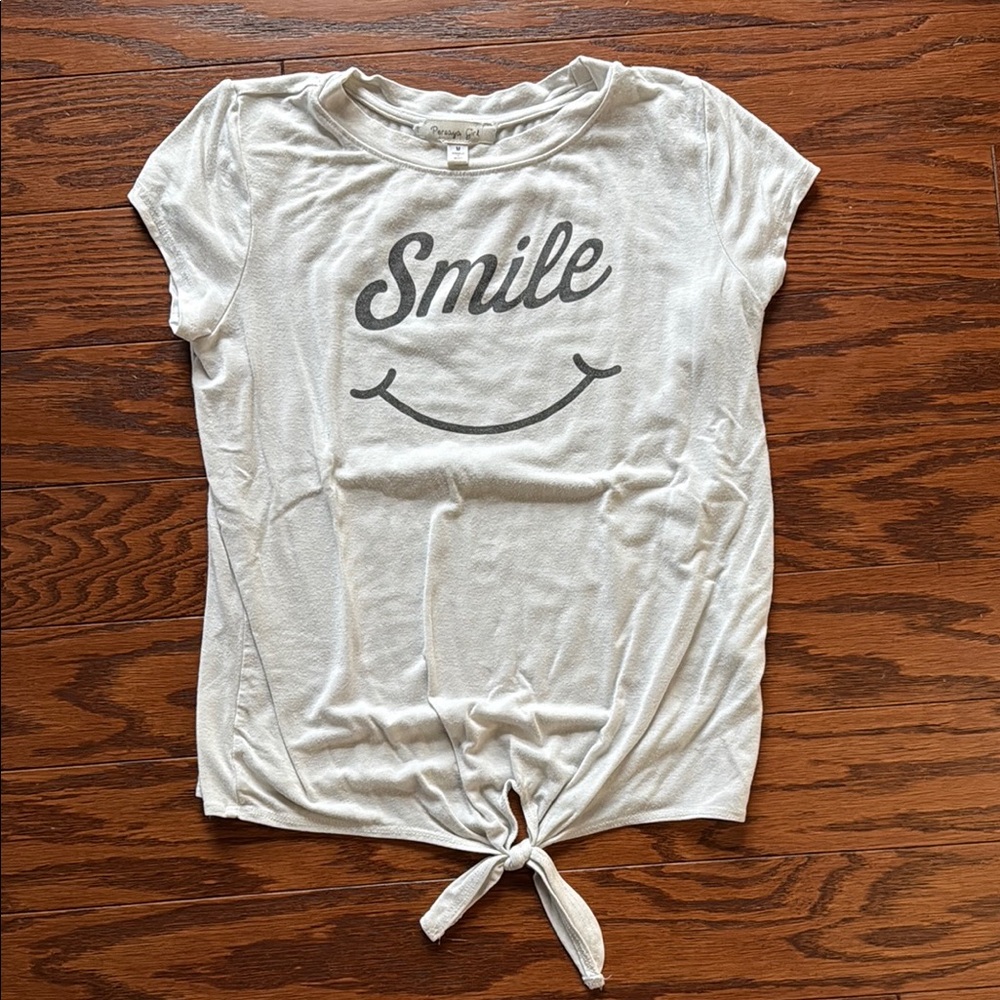 ⭐️Kids White Smile Tee